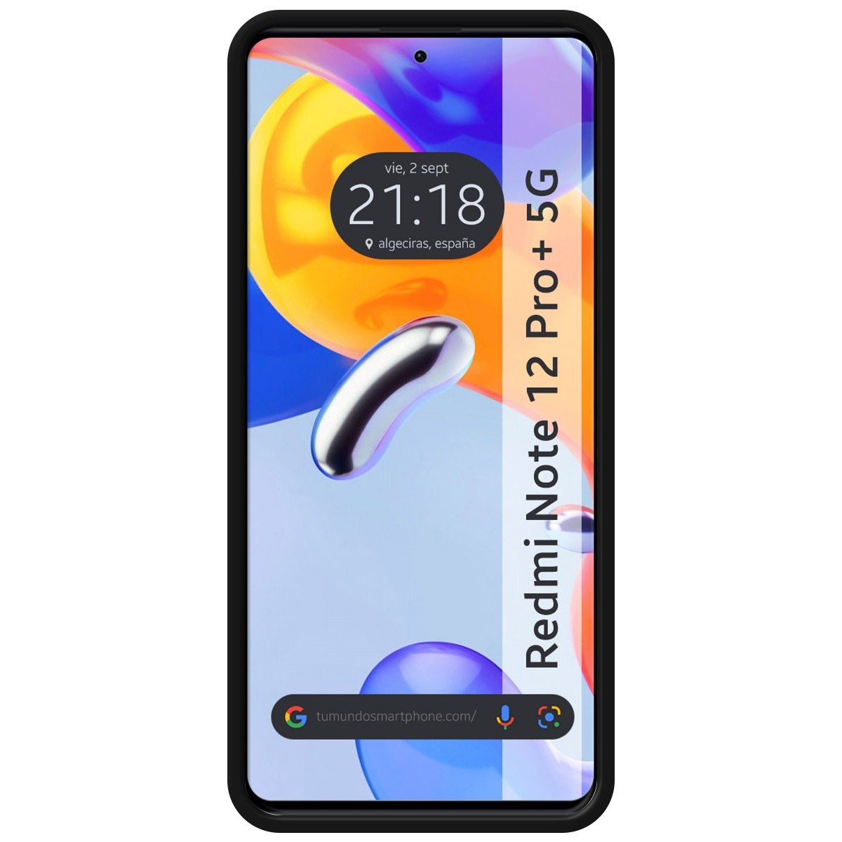 Funda Silicona Líquida Ultra Suave compatible con Xiaomi Redmi Note 12 Pro+ Plus 5G color Negra