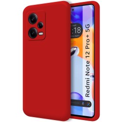 Funda Silicona Líquida Ultra Suave compatible con Xiaomi Redmi Note 12 Pro+ Plus 5G color Roja