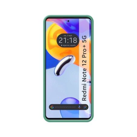Funda Silicona Líquida Ultra Suave compatible con Xiaomi Redmi Note 12 Pro+ Plus 5G color Verde