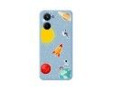 Funda Silicona Líquida Azul para Realme 10 4G diseño Espacio Dibujos