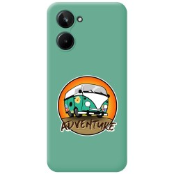 Funda Silicona Líquida Verde para Realme 10 4G diseño Adventure Dibujos