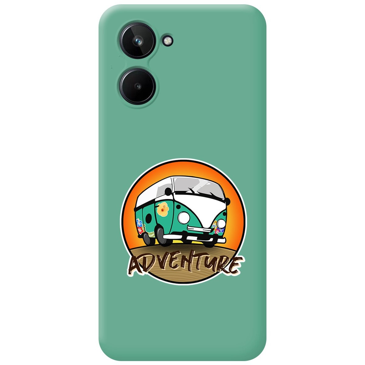Funda Silicona Líquida Verde para Realme 10 4G diseño Adventure Dibujos
