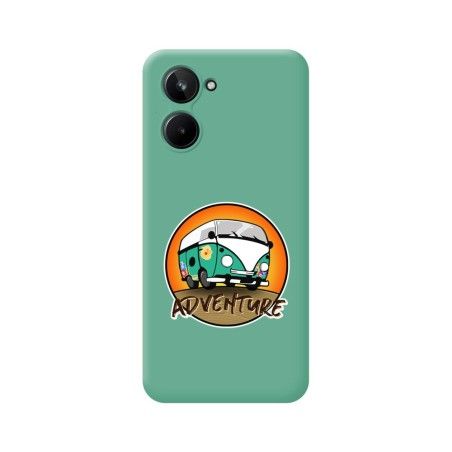 Funda Silicona Líquida Verde para Realme 10 4G diseño Adventure Dibujos