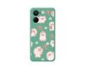 Funda Silicona Líquida Verde para Realme 10 4G diseño Cerdos Dibujos