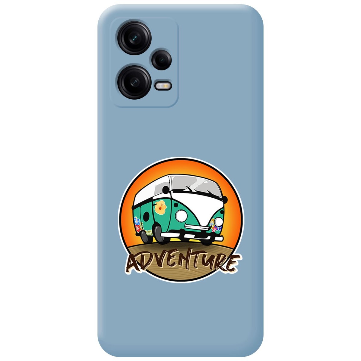 Funda Silicona Líquida Azul compatible con Xiaomi Redmi Note 12 Pro+ Plus 5G diseño Adventure Dibujos