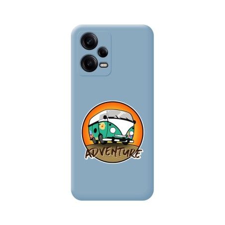 Funda Silicona Líquida Azul compatible con Xiaomi Redmi Note 12 Pro+ Plus 5G diseño Adventure Dibujos