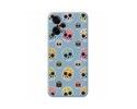 Funda Silicona Líquida Azul compatible con Xiaomi Redmi Note 12 Pro+ Plus 5G diseño Catrina Dibujos
