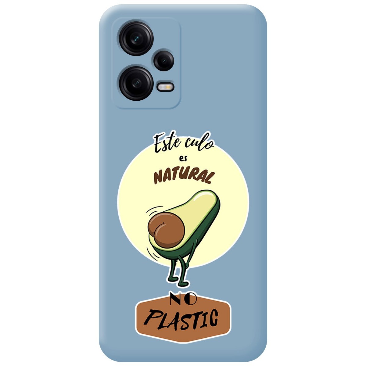 Funda Silicona Líquida Azul compatible con Xiaomi Redmi Note 12 Pro+ Plus 5G diseño Culo Natural Dibujos