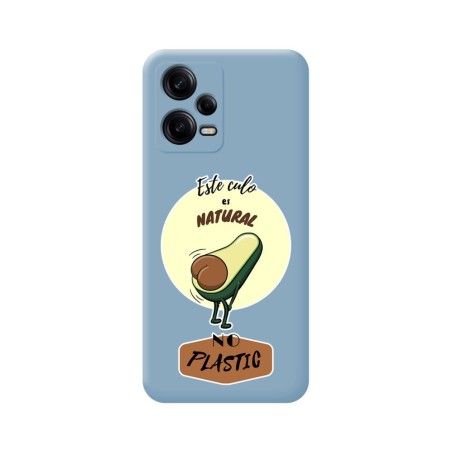 Funda Silicona Líquida Azul compatible con Xiaomi Redmi Note 12 Pro+ Plus 5G diseño Culo Natural Dibujos