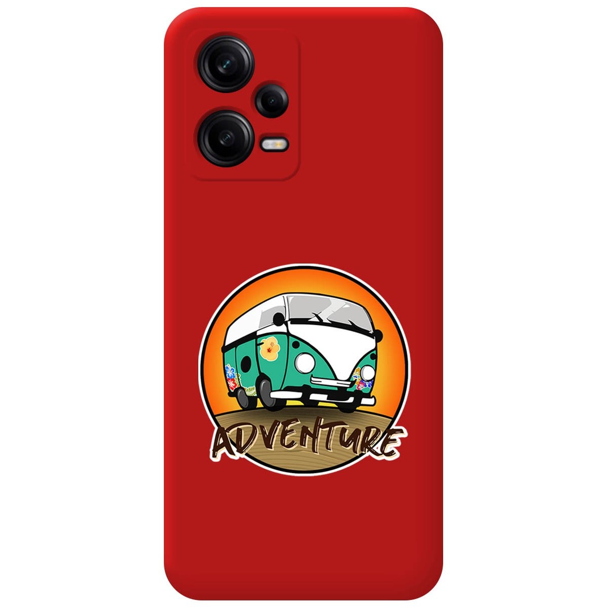Funda Silicona Líquida Roja compatible con Xiaomi Redmi Note 12 Pro+ Plus 5G diseño Adventure Dibujos