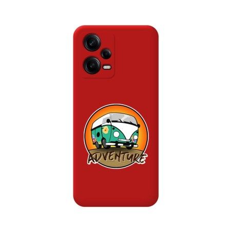 Funda Silicona Líquida Roja compatible con Xiaomi Redmi Note 12 Pro+ Plus 5G diseño Adventure Dibujos