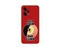Funda Silicona Líquida Roja compatible con Xiaomi Redmi Note 12 Pro+ Plus 5G diseño Hombre Escalada Dibujos