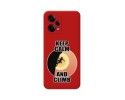 Funda Silicona Líquida Roja compatible con Xiaomi Redmi Note 12 Pro+ Plus 5G diseño Mujer Escalada Dibujos