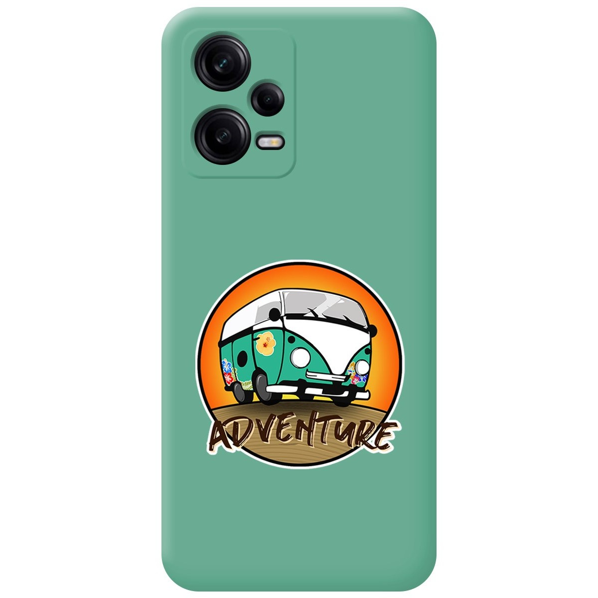 Funda Silicona Líquida Verde compatible con Xiaomi Redmi Note 12 Pro+ Plus 5G diseño Adventure Dibujos