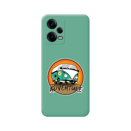 Funda Silicona Líquida Verde compatible con Xiaomi Redmi Note 12 Pro+ Plus 5G diseño Adventure Dibujos