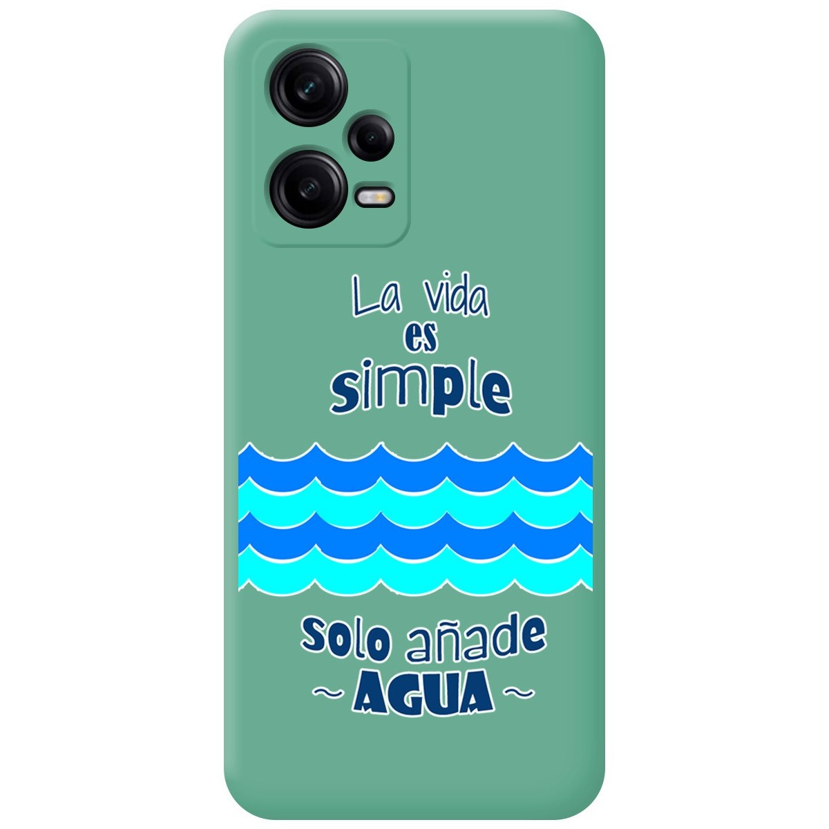 Funda Silicona Líquida Verde compatible con Xiaomi Redmi Note 12 Pro+ Plus 5G diseño Agua Dibujos
