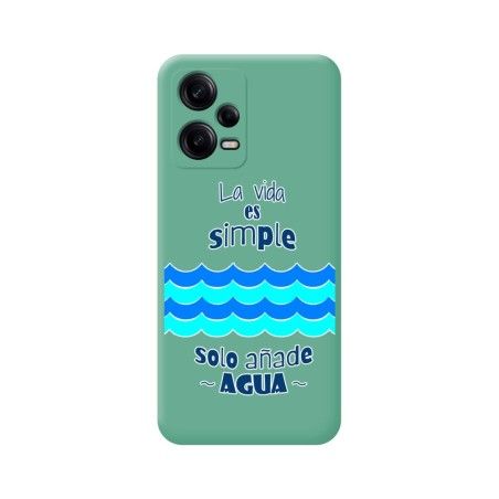 Funda Silicona Líquida Verde compatible con Xiaomi Redmi Note 12 Pro+ Plus 5G diseño Agua Dibujos