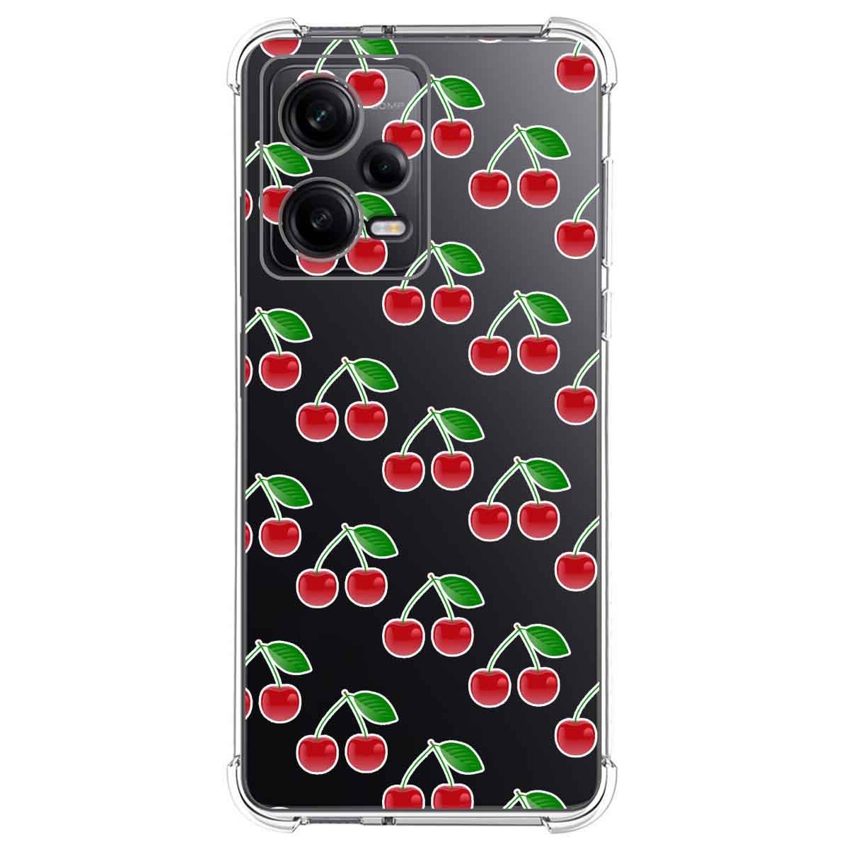 Funda Silicona Antigolpes compatible con Xiaomi Redmi Note 12 Pro+ Plus 5G diseño Cerezas Dibujos