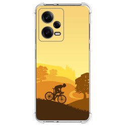 Funda Silicona Antigolpes compatible con Xiaomi Redmi Note 12 Pro+ Plus 5G diseño Ciclista Dibujos
