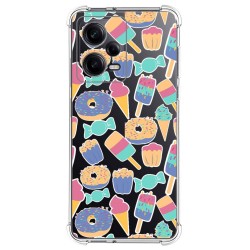 Funda Silicona Antigolpes compatible con Xiaomi Redmi Note 12 Pro+ Plus 5G diseño Dulces 02 Dibujos