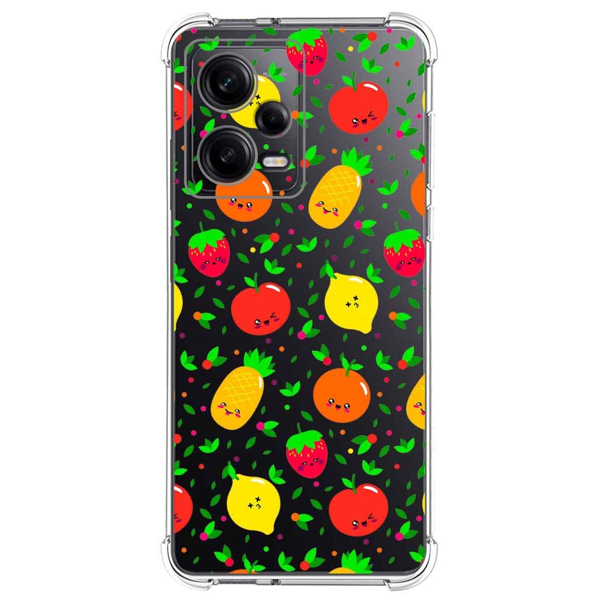 Funda Silicona Antigolpes compatible con Xiaomi Redmi Note 12 Pro+ Plus 5G diseño Frutas 01 Dibujos