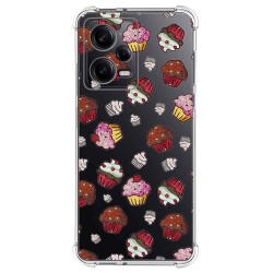Funda Silicona Antigolpes compatible con Xiaomi Redmi Note 12 Pro+ Plus 5G diseño Muffins Dibujos