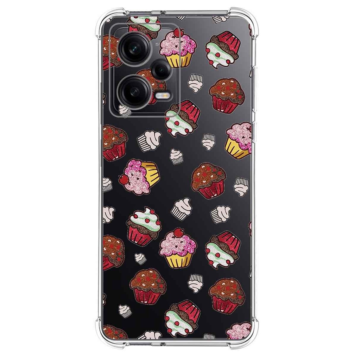 Funda Silicona Antigolpes compatible con Xiaomi Redmi Note 12 Pro+ Plus 5G diseño Muffins Dibujos