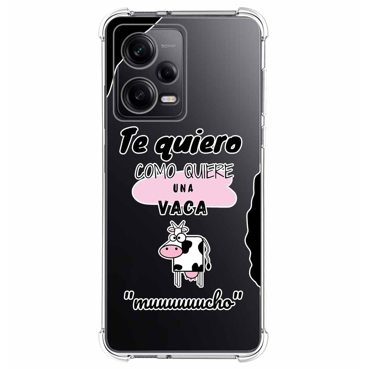 Funda Silicona Antigolpes compatible con Xiaomi Redmi Note 12 Pro+ Plus 5G diseño Vaca Dibujos