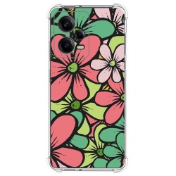 Funda Silicona Antigolpes compatible con Xiaomi Redmi Note 12 Pro+ Plus 5G diseño Flores 02 Dibujos