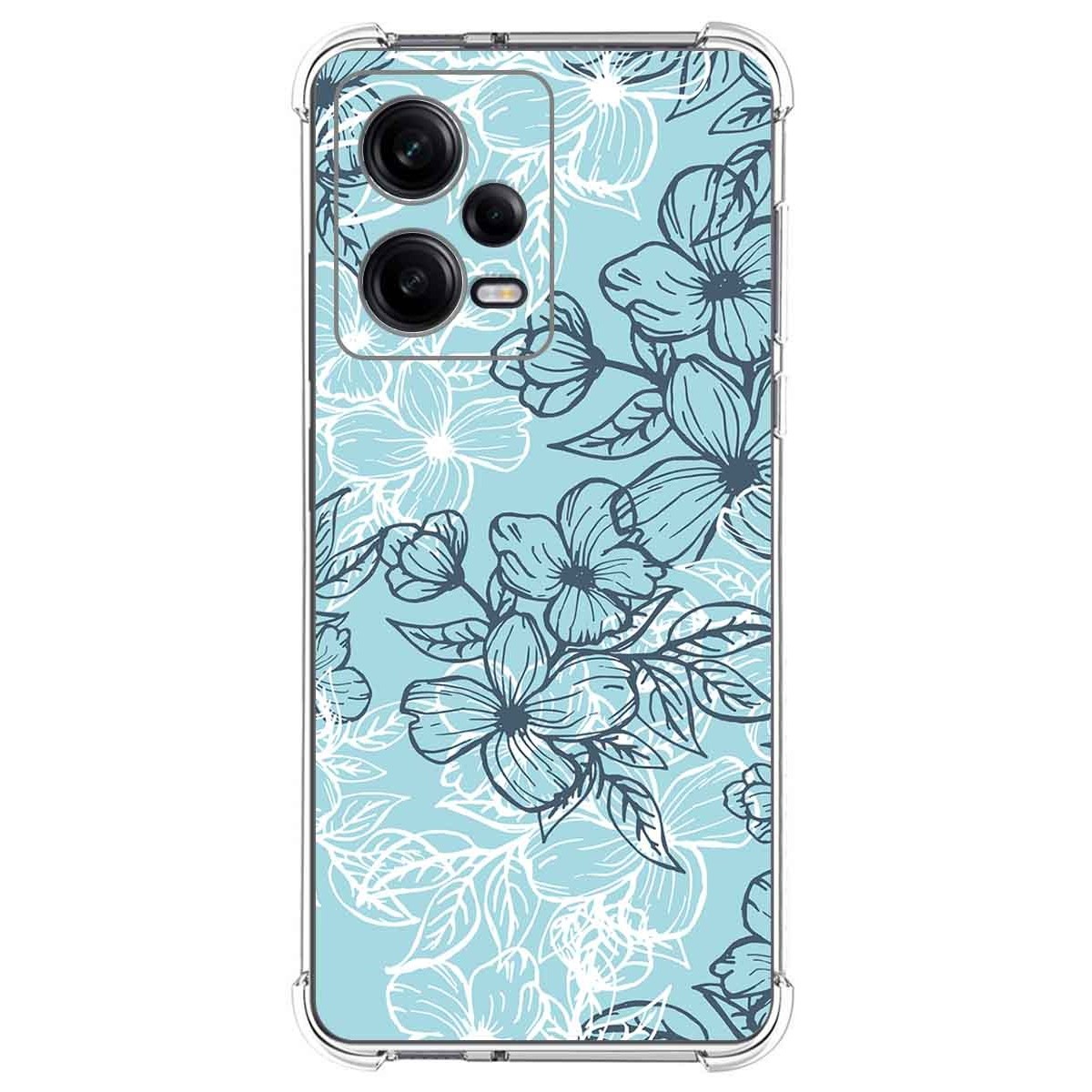 Funda Silicona Antigolpes compatible con Xiaomi Redmi Note 12 Pro+ Plus 5G diseño Flores 03 Dibujos