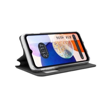 Funda Libro Soporte con Ventana para Samsung Galaxy A14 4G / 5G color Negra