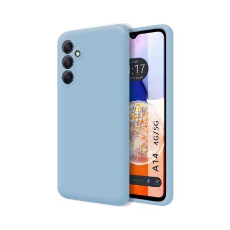 Funda Silicona Líquida Ultra Suave para Samsung Galaxy A14 4G / 5G color Azul