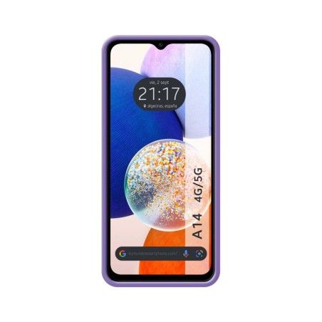 Funda Silicona Líquida Ultra Suave para Samsung Galaxy A14 4G / 5G color Morada