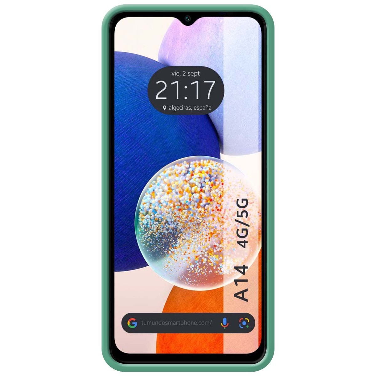 Funda Silicona Líquida Ultra Suave para Samsung Galaxy A14 4G / 5G color Verde