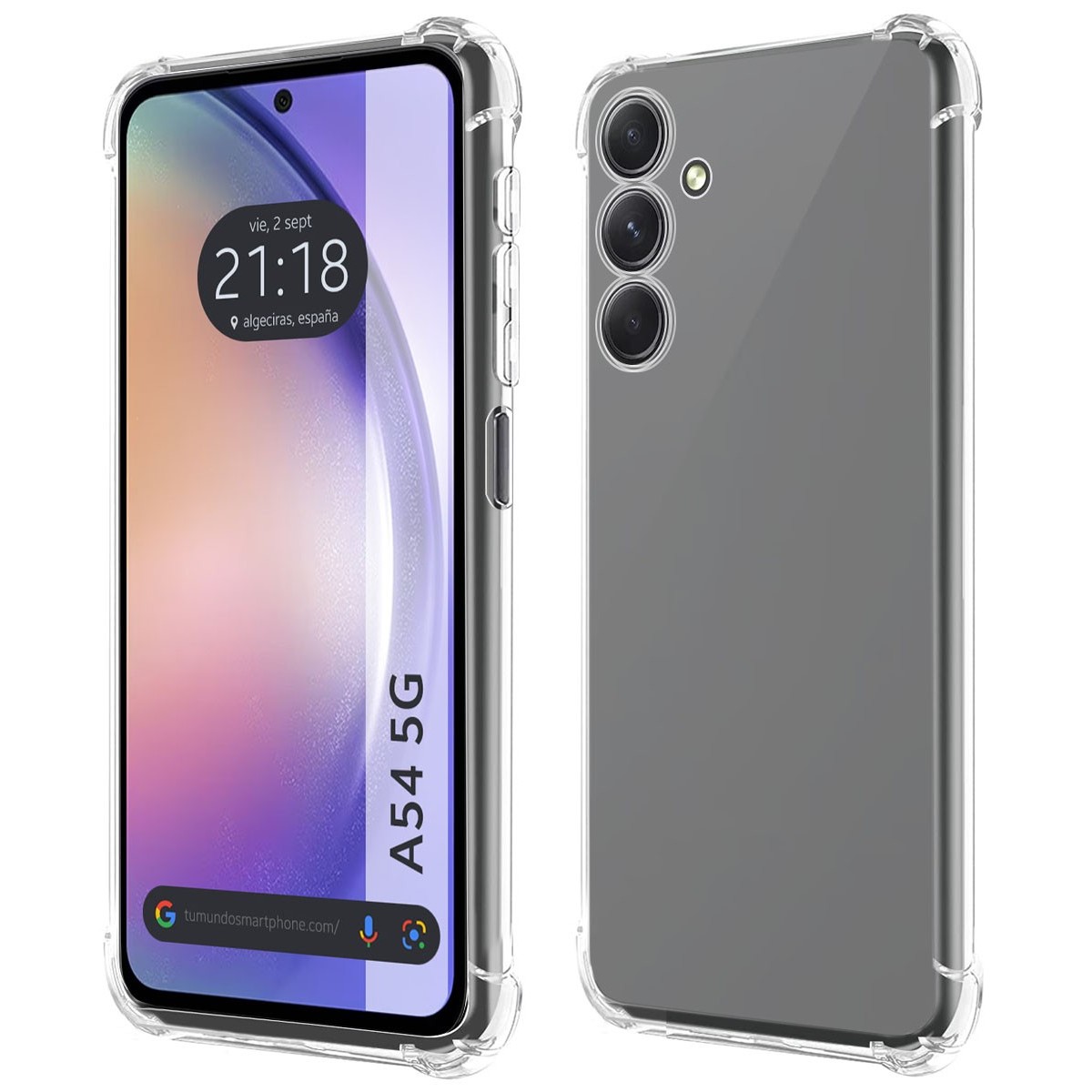 Funda Silicona Antigolpes Transparente para Samsung Galaxy A54 5G