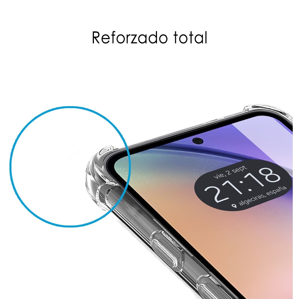 Funda Silicona Antigolpes Transparente para Samsung Galaxy A54 5G