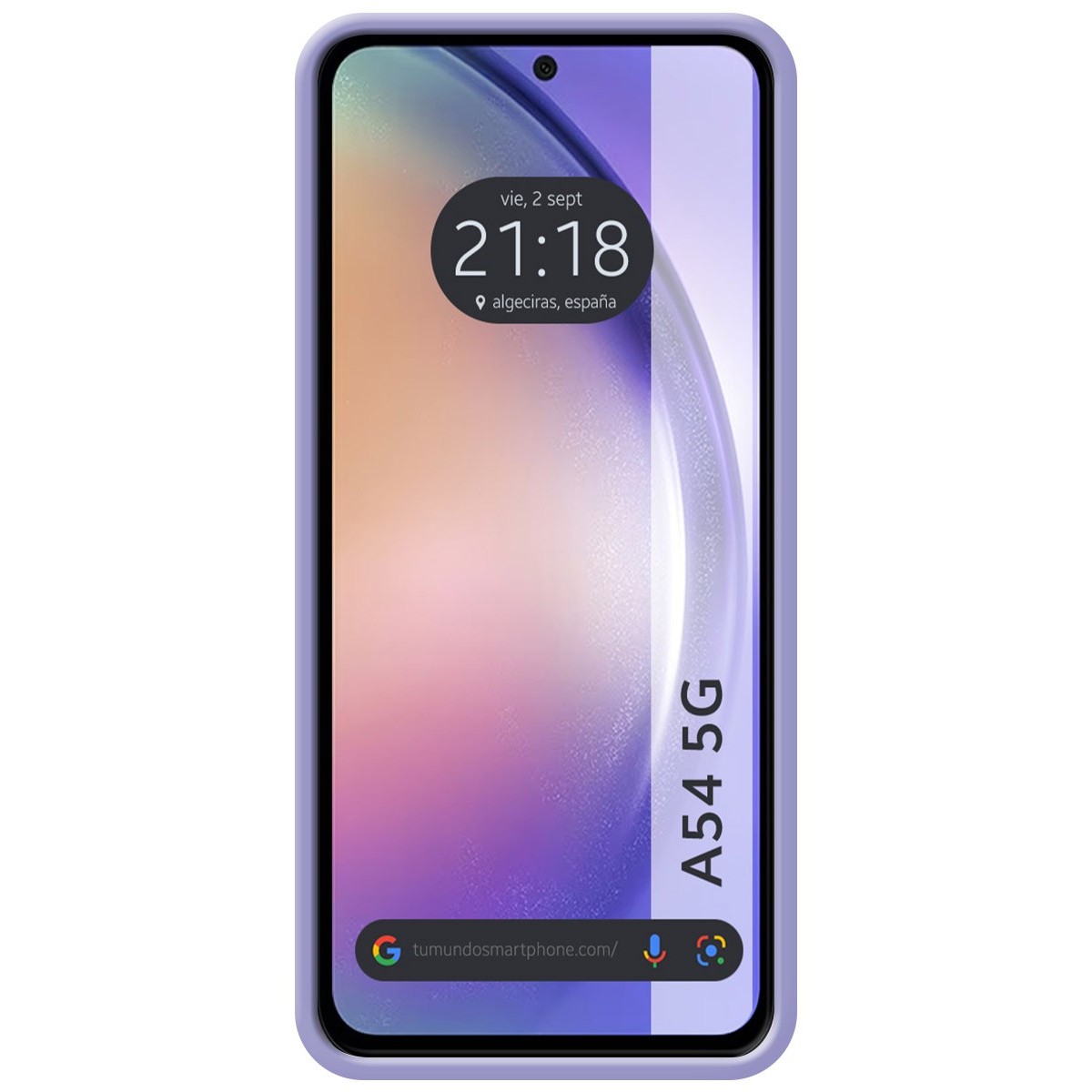Funda Silicona Líquida Ultra Suave para Samsung Galaxy A54 5G color Morada