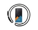 Personaliza tu Funda Colgante Transparente para Samsung Galaxy A34 5G con Cordon Negro Dibujo Personalizada