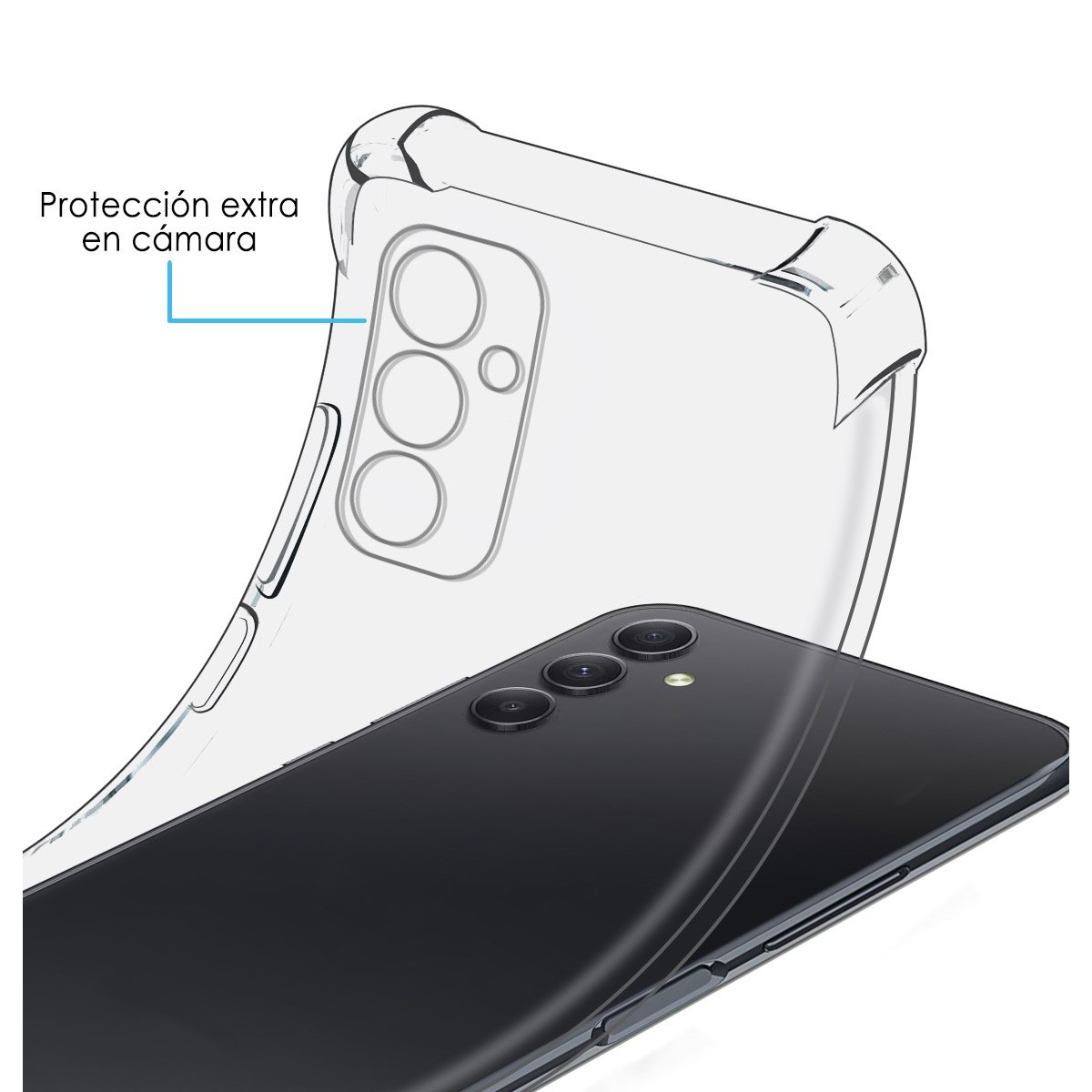 Funda Silicona Antigolpes Transparente para Samsung Galaxy A34 5G