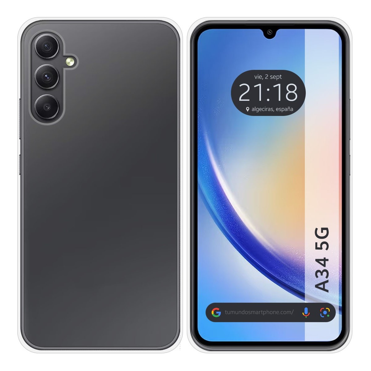 Funda Silicona Gel TPU Transparente para Samsung Galaxy A34 5G