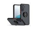 Funda Mate con Borde Negro y Anillo Giratorio 360 para Samsung Galaxy A34 5G