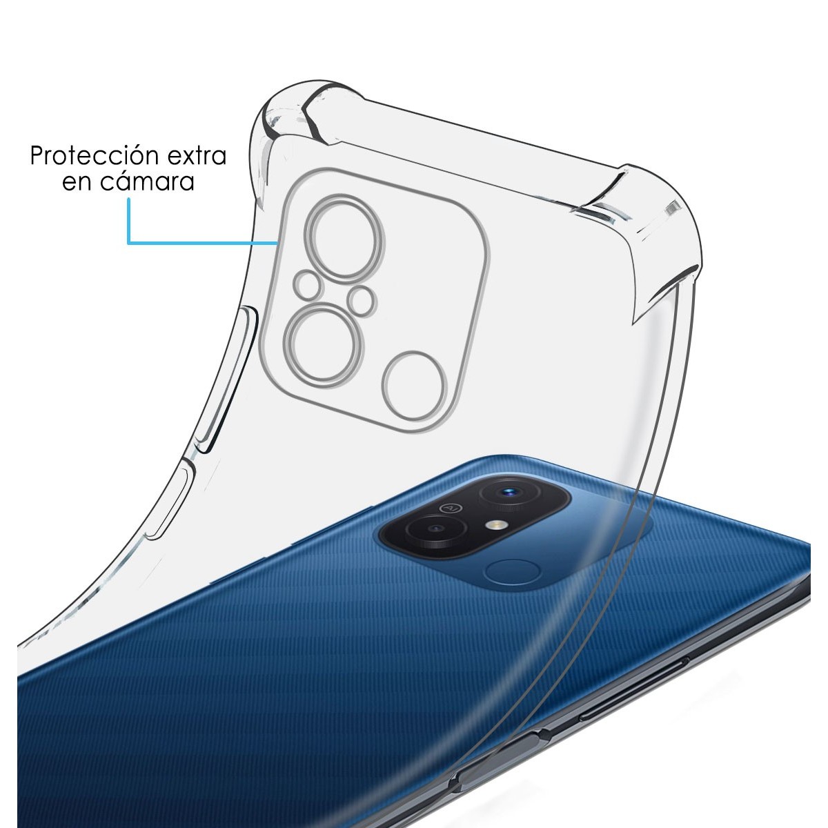 Funda Silicona Antigolpes Transparente compatible con Xiaomi Redmi 12C