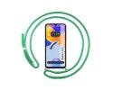 Funda Colgante Transparente compatible con Xiaomi Redmi 12C con Cordon Verde Agua