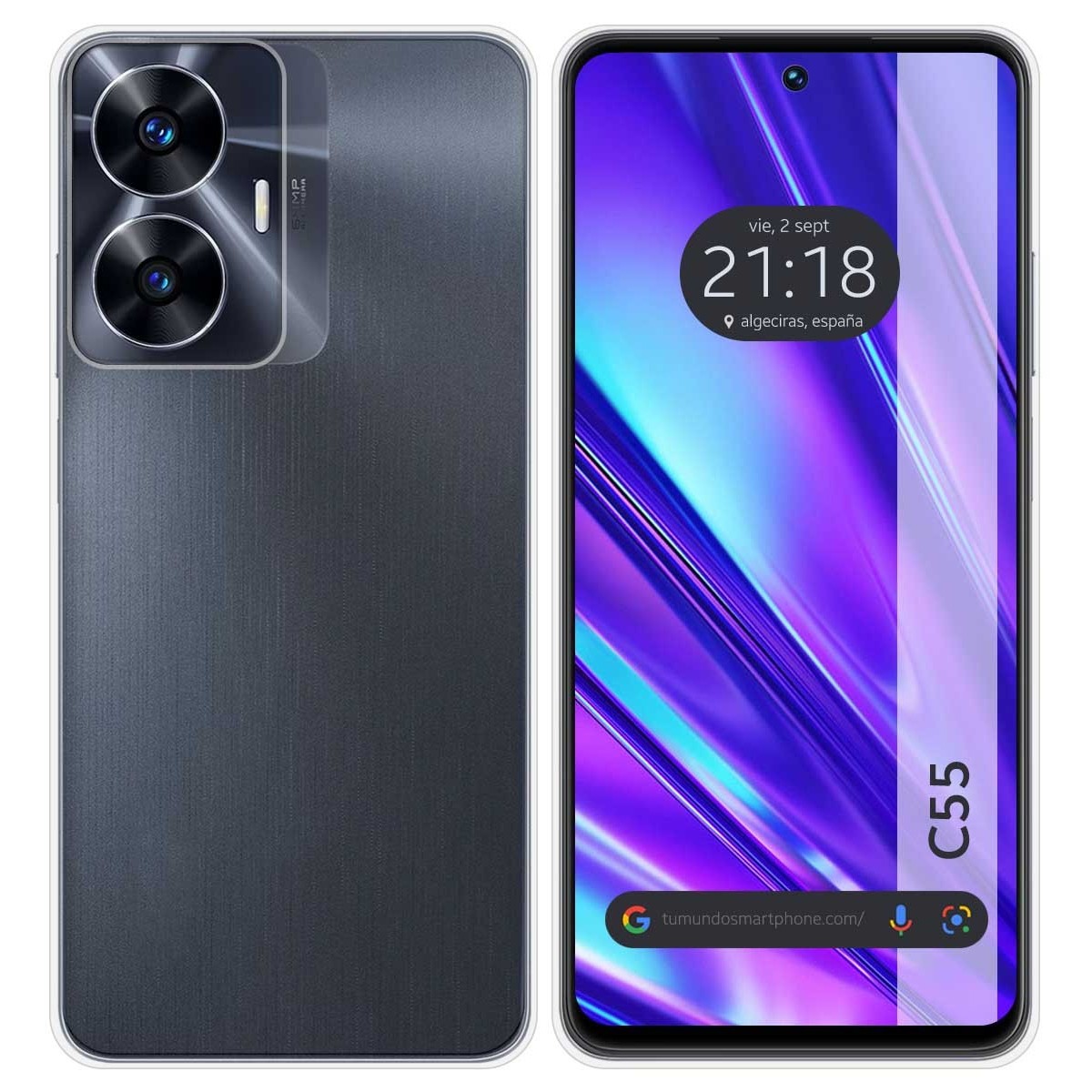 Funda Silicona Gel TPU Transparente para Realme C55