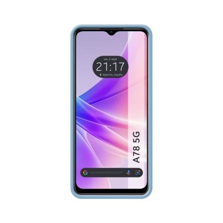 Funda Silicona Líquida Ultra Suave para Oppo A78 5G color Azul