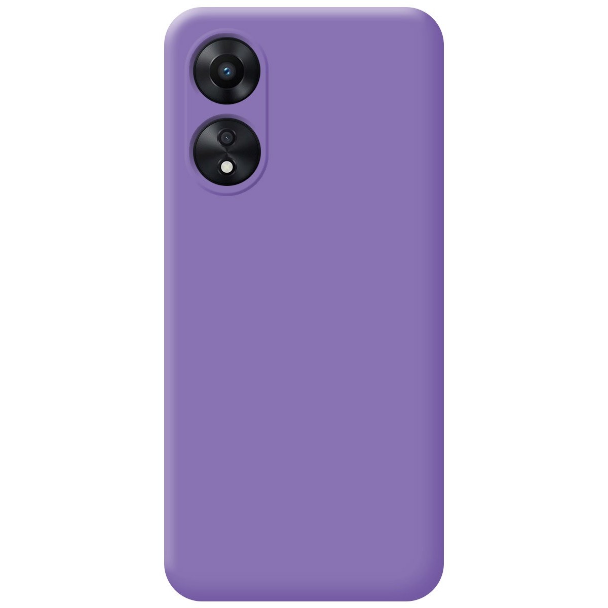 Funda Silicona Líquida Ultra Suave para Oppo A78 5G color Morada