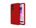 Funda Silicona Líquida Ultra Suave para Oppo A78 5G color Roja