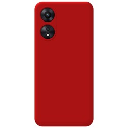 Funda Silicona Líquida Ultra Suave para Oppo A78 5G color Roja 2