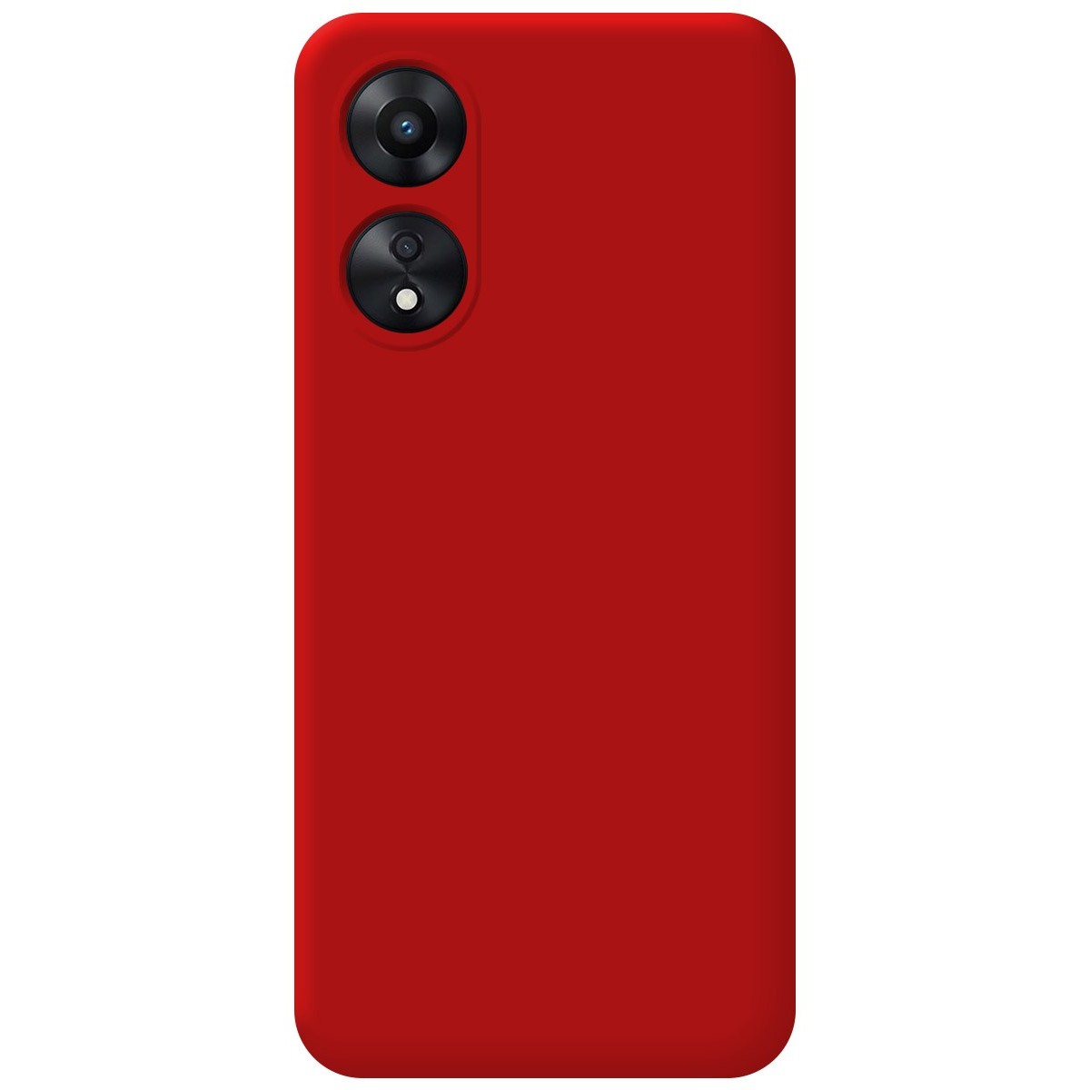 Funda Silicona Líquida Ultra Suave para Oppo A78 5G color Roja