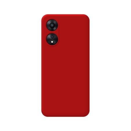 Funda Silicona Líquida Ultra Suave para Oppo A78 5G color Roja